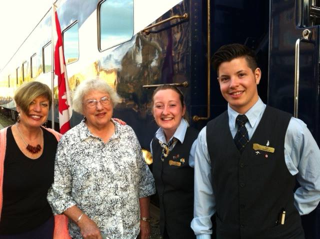 Rocky Mountaineer Staff with Mary & Mom