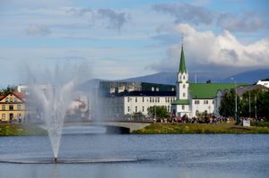 Tjornin Lake Reykjavik